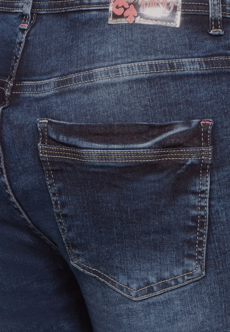 Cecil Shorts*Capri Jeans mid blue used wash