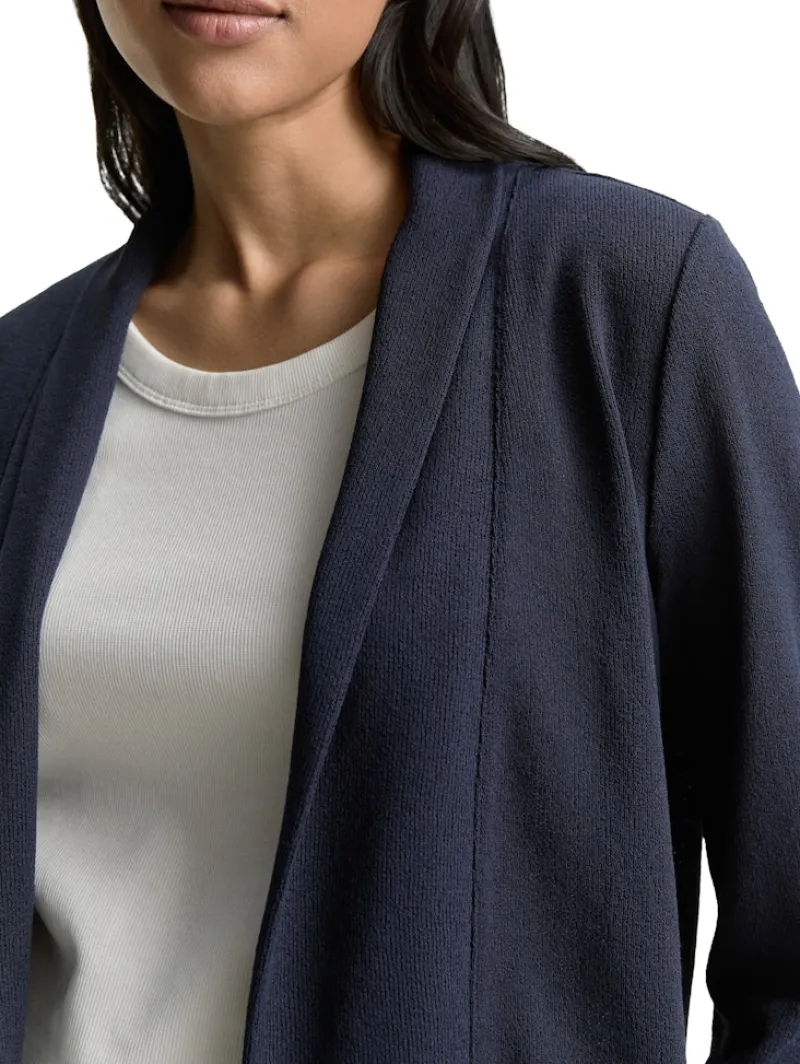 Tom Tailor Pullover & Sweatshirts*Cardigan mit Schalkragen sky captain blue