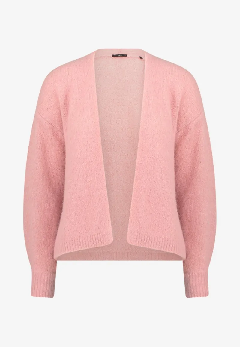Zero Pullover & Sweatshirts*Cardigan offener Style rose melange