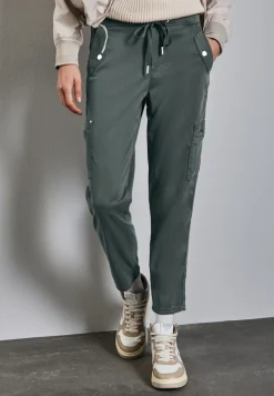 Street One Hosen*Cargo Hose marshy green