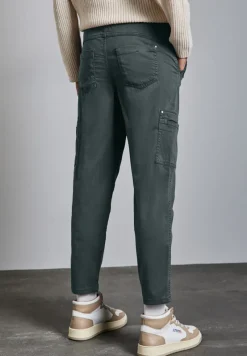 Street One Hosen*Cargo Hose marshy green