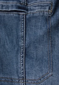 Street One Jeans*Cargo Jeans im Loose Fit dark blue authentic washed