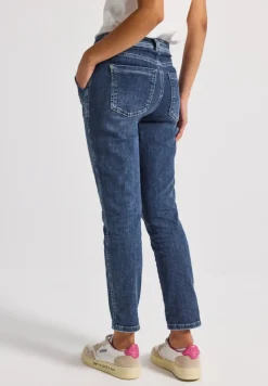 Street One Jeans*Cargo Jeans im Loose Fit dark blue authentic washed