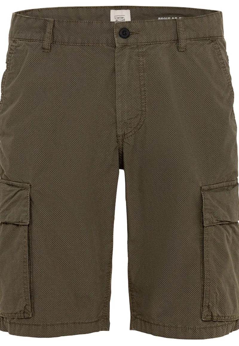 Camel Active Shorts|Big Boys*Cargo Shorts Regular Fit olive brown minimal