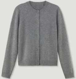 Tara-M Pullover & Sweatshirts*CARLA Cardigan Rundhals silver mel.