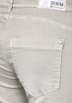 Street One Shorts*Casual Fit 3/4 Jeans light stone sand washed
