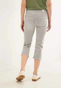 Street One Shorts*Casual Fit 3/4 Jeans light stone sand washed