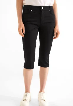 Street One Shorts*Casual Fit Caprihose Black