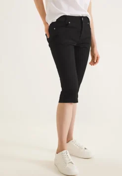 Street One Shorts*Casual Fit Caprihose Black