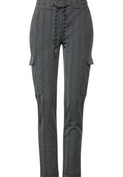Cecil Hosen*Casual Fit Cargohose Black