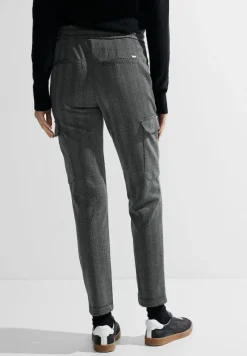 Cecil Hosen*Casual Fit Cargohose Black