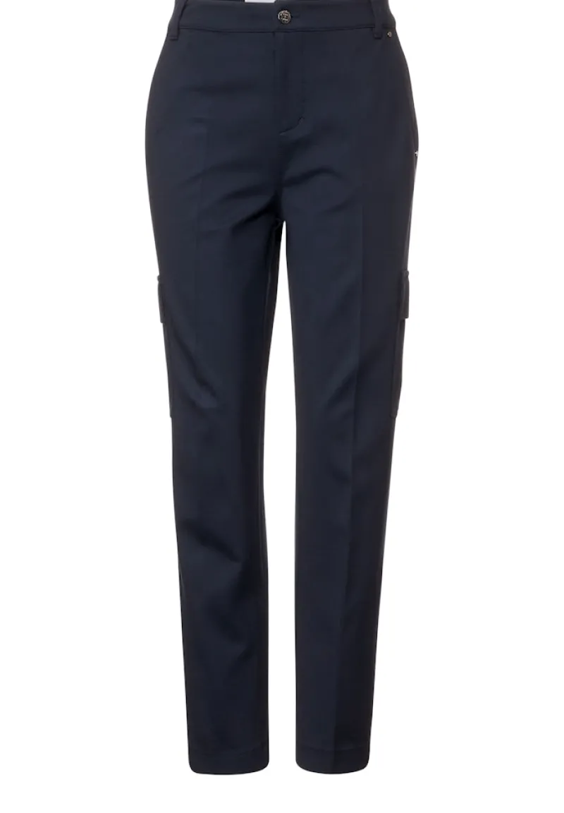 Street One Hosen*Casual Fit Chino Hose deep blue