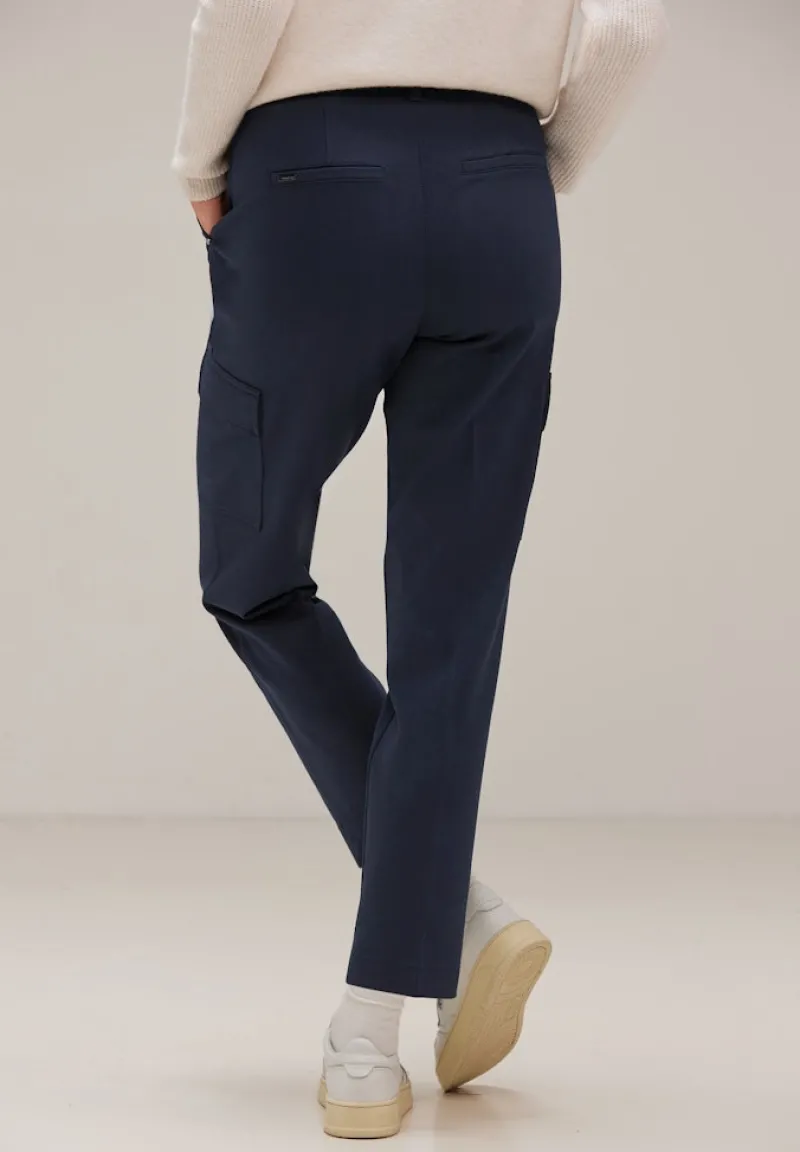 Street One Hosen*Casual Fit Chino Hose deep blue