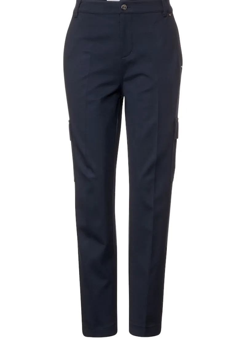 Street One Hosen*Casual Fit Chino Hose deep blue