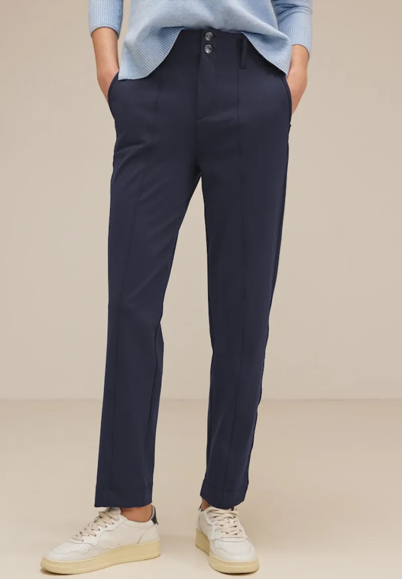 Street One Hosen*Casual Fit Chinohose deep blue