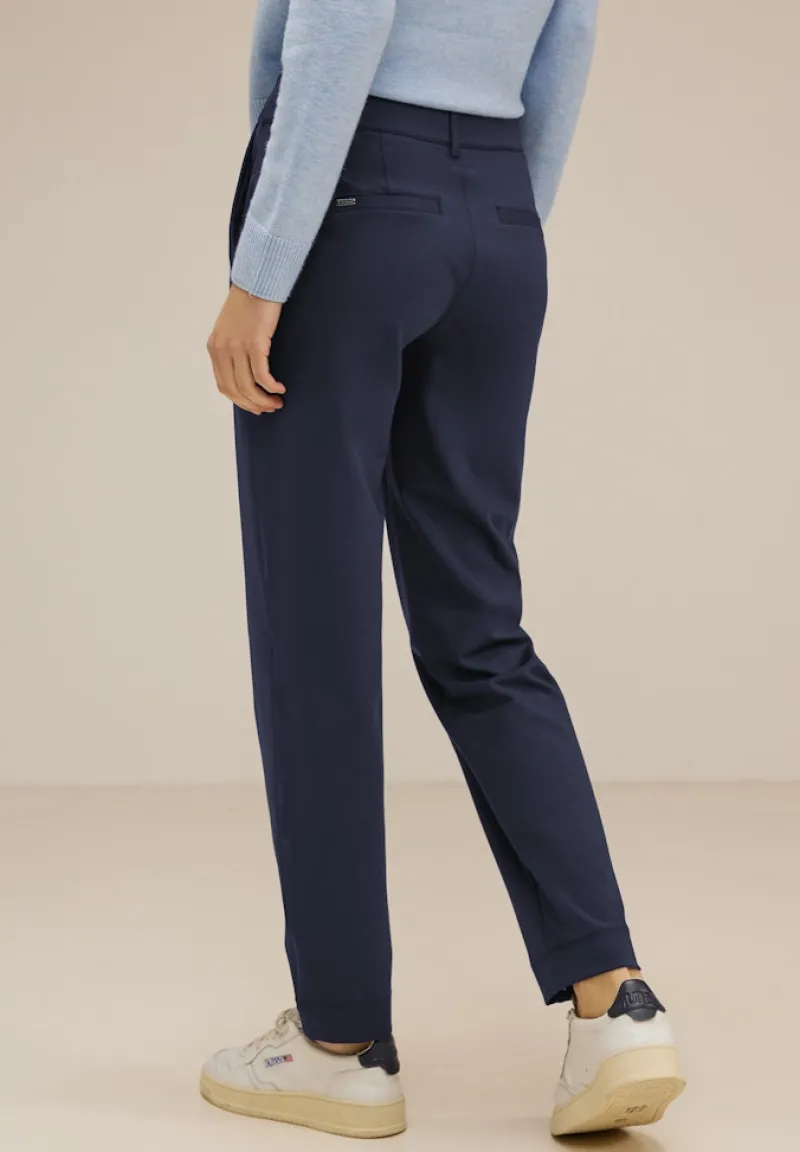 Street One Hosen*Casual Fit Chinohose deep blue