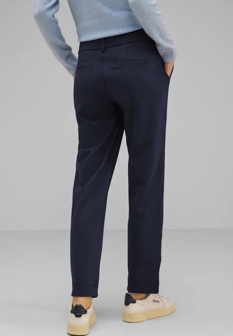 Street One Hosen*Casual Fit Chinohose deep blue