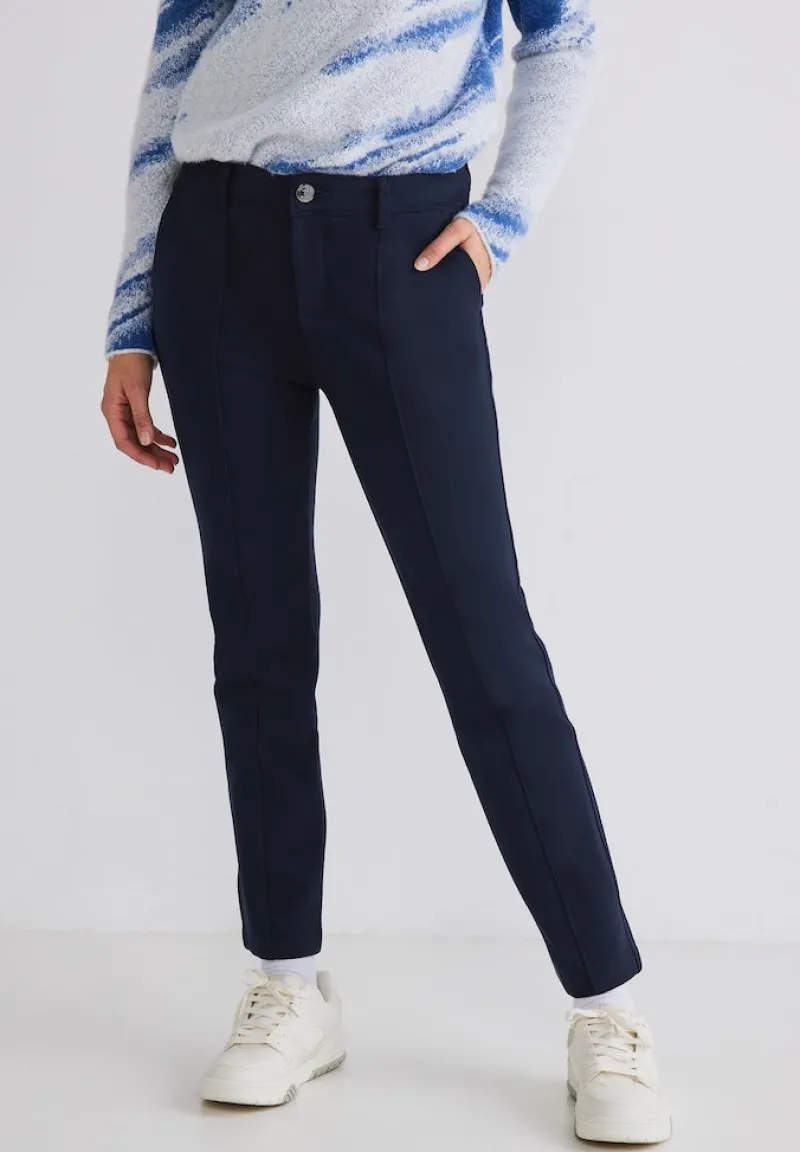 Street One Hosen*Casual Fit Chinohose deep blue