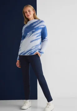 Street One Hosen*Casual Fit Chinohose deep blue