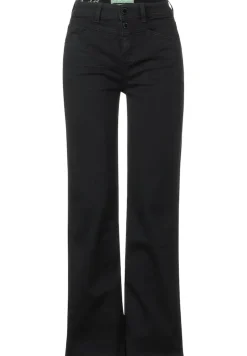 Street One Jeans*Casual Fit Culotte Jeans black soft washed