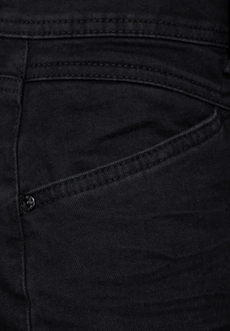 Street One Jeans*Casual Fit Culotte Jeans black soft washed