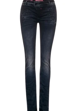Street One Jeans*Casual Fit Denim blue black random wash