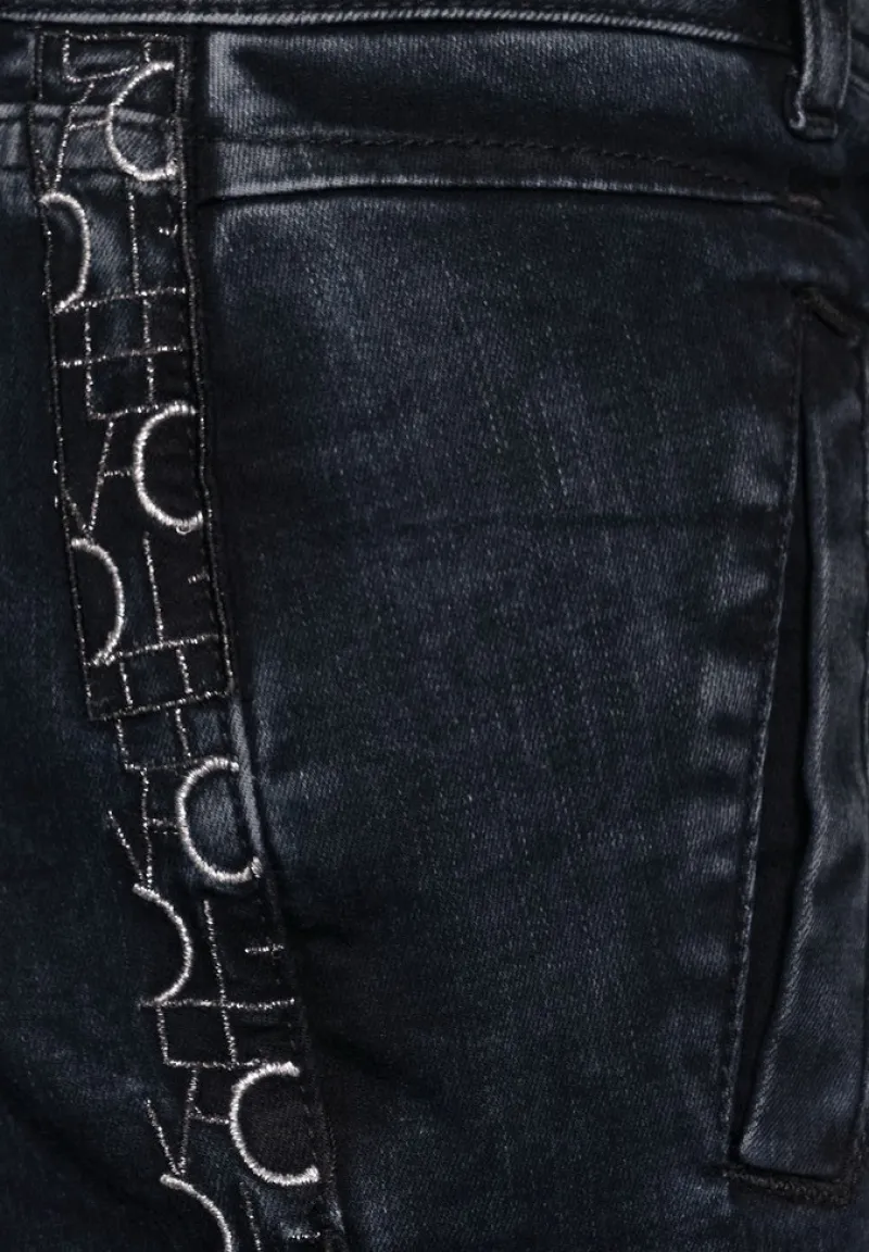 Street One Jeans*Casual Fit Denim blue black random wash