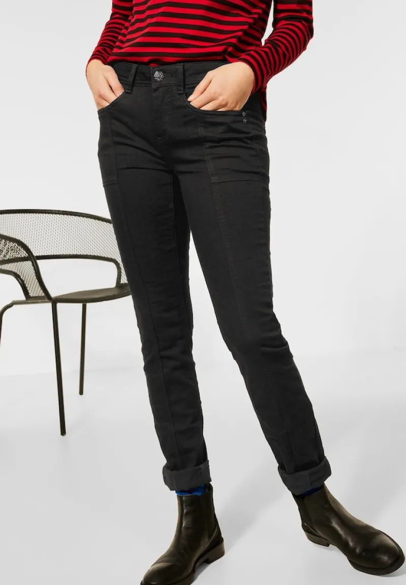 Street One Jeans*Casual Fit Denim in black black soft wash