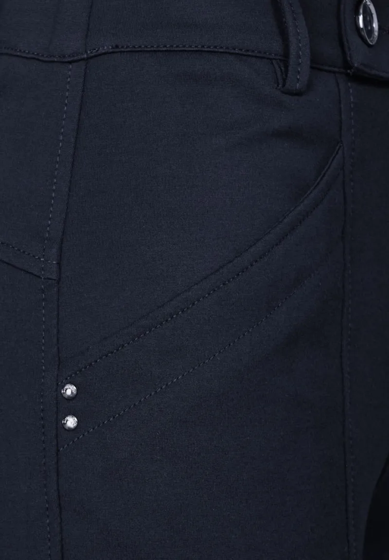 Street One Hosen*Casual Fit Hose deep blue