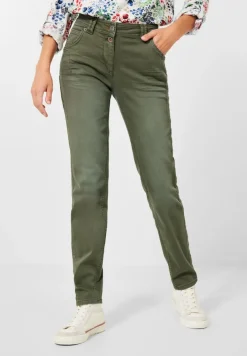 Cecil Hosen*Casual Fit Hose in Inch 32 utility olive