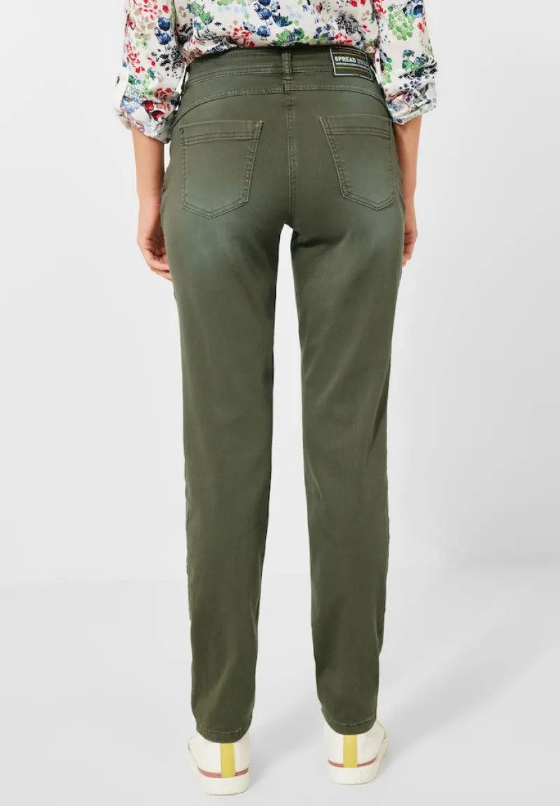 Cecil Hosen*Casual Fit Hose in Inch 32 utility olive