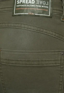 Cecil Hosen*Casual Fit Hose in Inch 32 utility olive