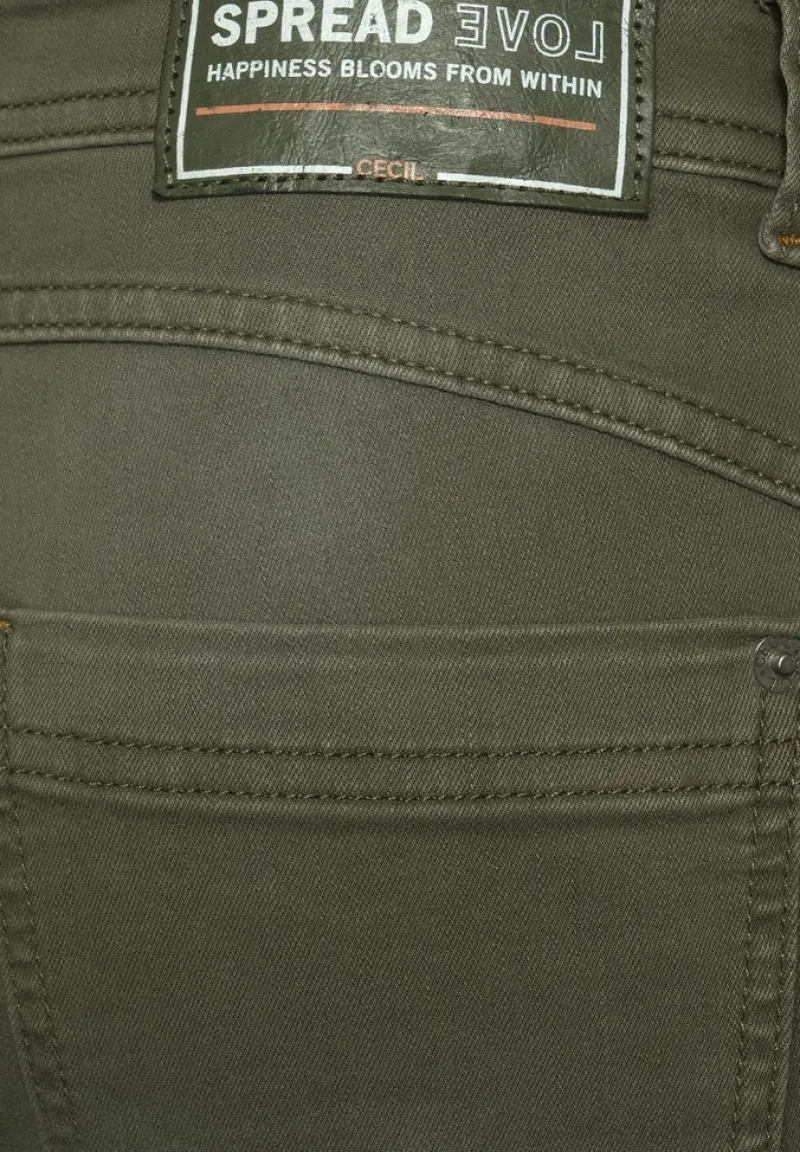 Cecil Hosen*Casual Fit Hose in Inch 32 utility olive