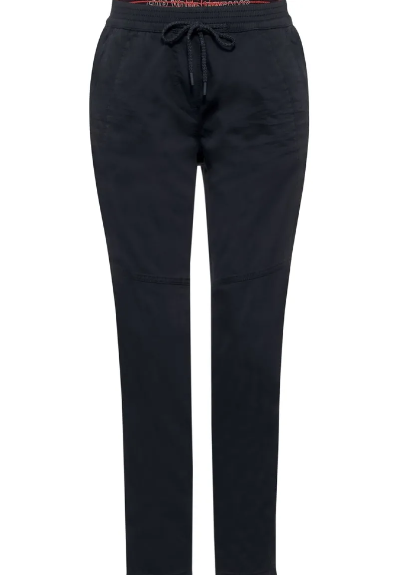 Cecil Hosen*Casual Fit Hose in Unifarbe deep blue