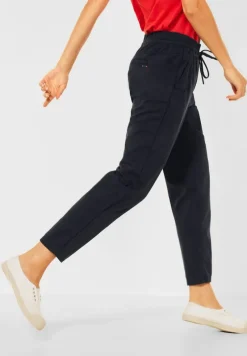 Cecil Hosen*Casual Fit Hose in Unifarbe deep blue