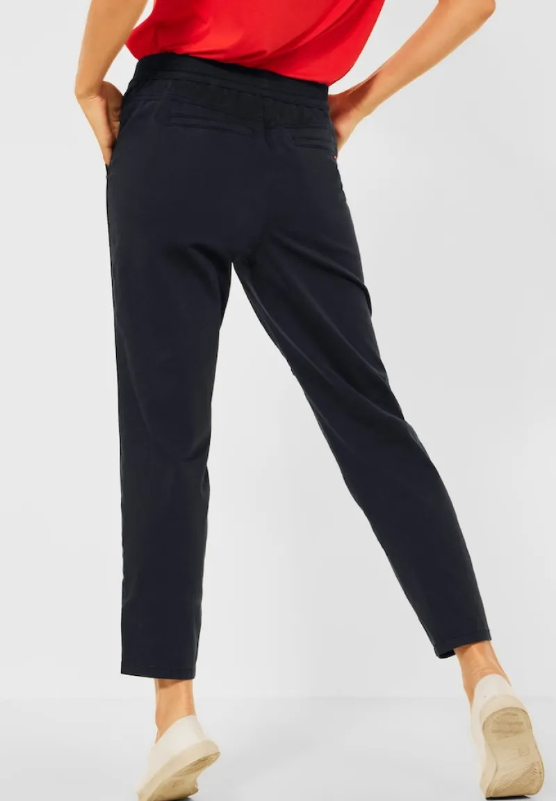 Cecil Hosen*Casual Fit Hose in Unifarbe deep blue