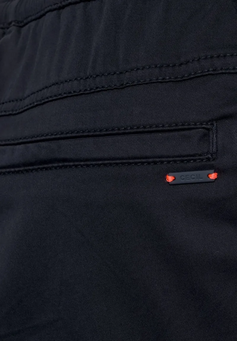 Cecil Hosen*Casual Fit Hose in Unifarbe deep blue