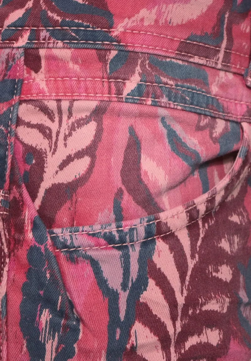 Street One Shorts*Casual Fit Hose mit Print floral aop washed