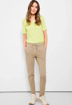 Cecil Hosen*Casual Fit Hose mit Stretch authentic beige