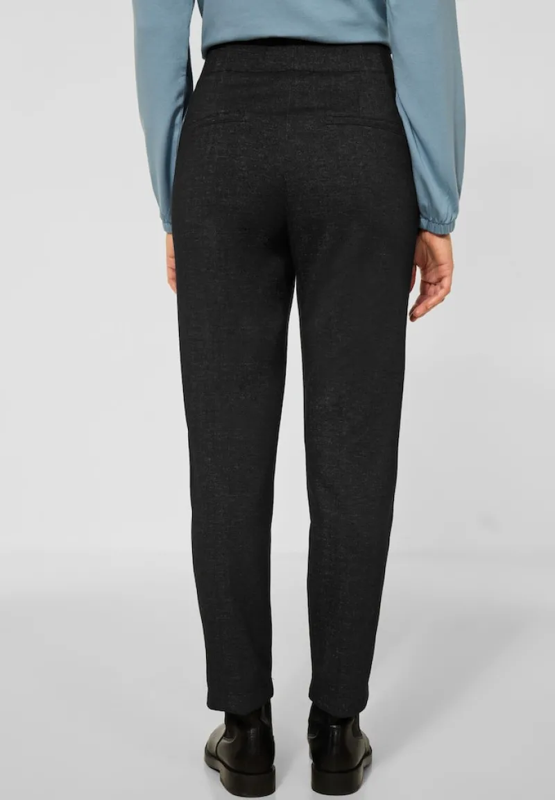 Street One Hosen*Casual Fit Hose mit Stretch Black