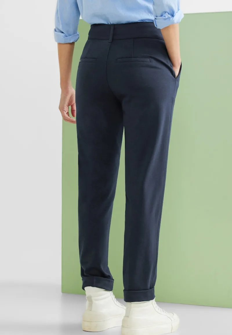 Street One Hosen*Casual Fit Hose mit Stretch deep blue