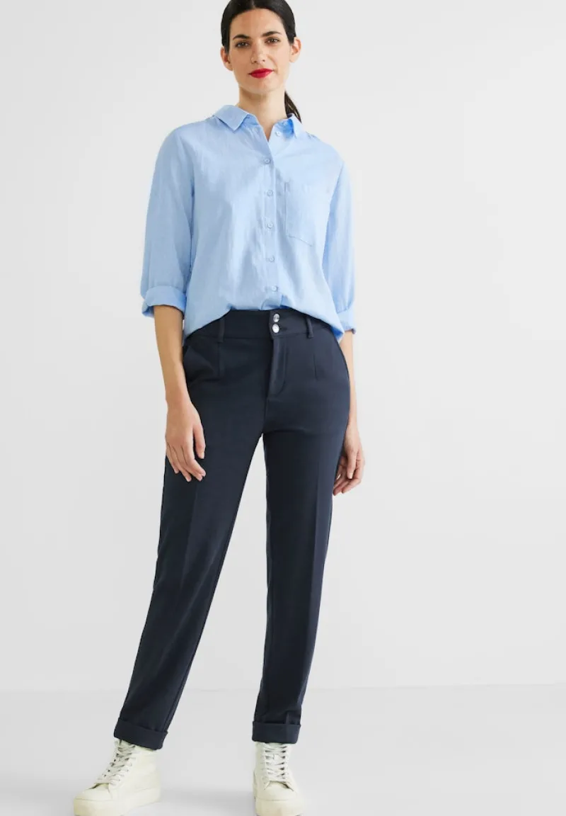 Street One Hosen*Casual Fit Hose mit Stretch deep blue