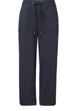 Street One Hosen*Casual Fit Hose mit Turn-Up deepwater blue