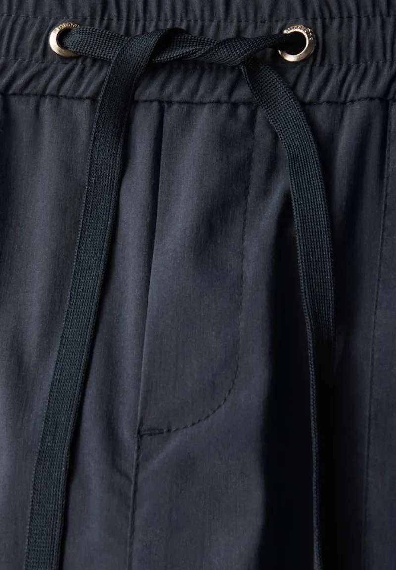 Street One Hosen*Casual Fit Hose mit Turn-Up deepwater blue