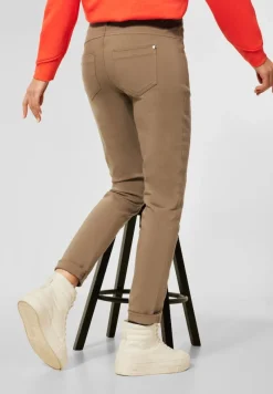 Street One Hosen*Casual Fit Hose mit Zipper nu sand