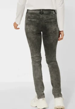 Street One Jeans*Casual Fit Hose mocca overdye black wash