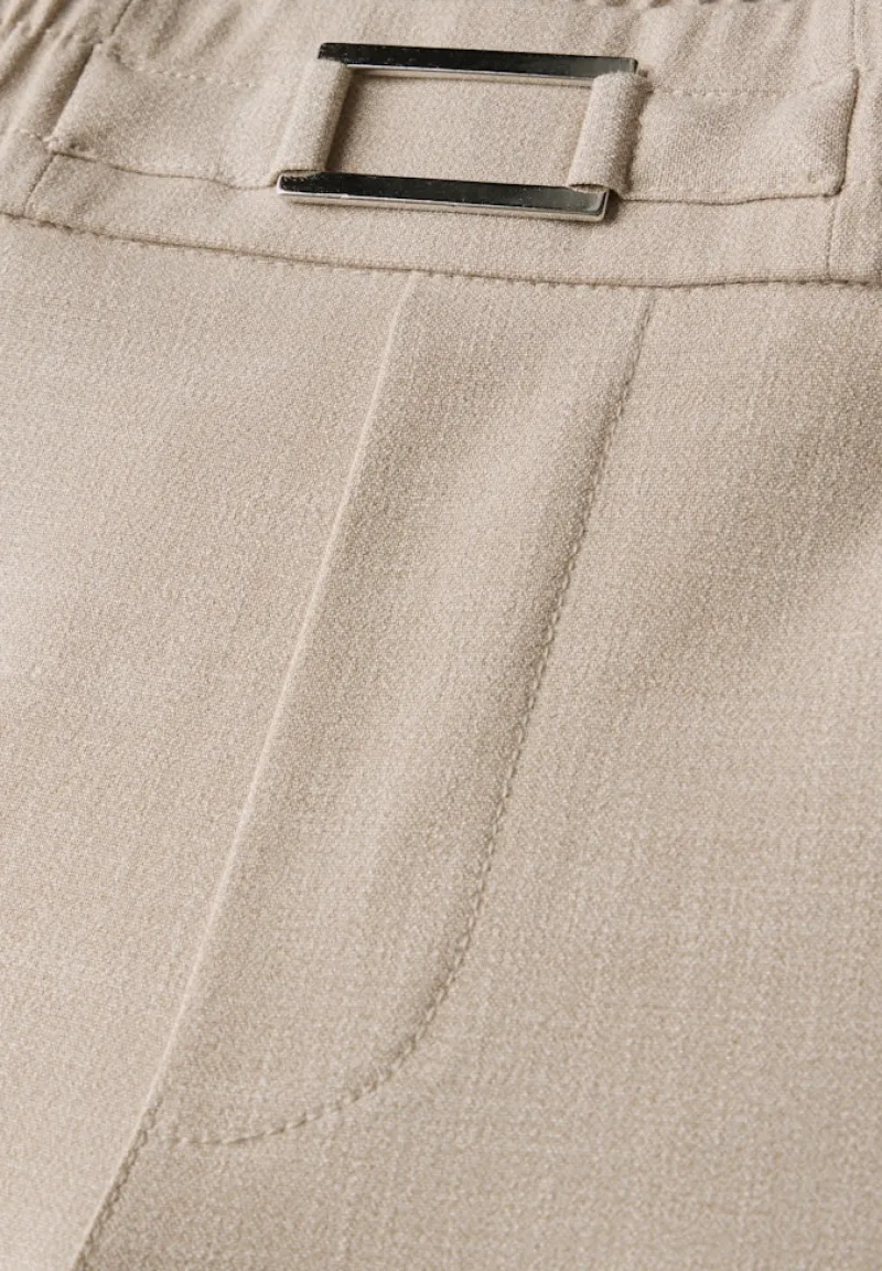 Street One Hosen*Casual Fit Hose sheer beige mel.