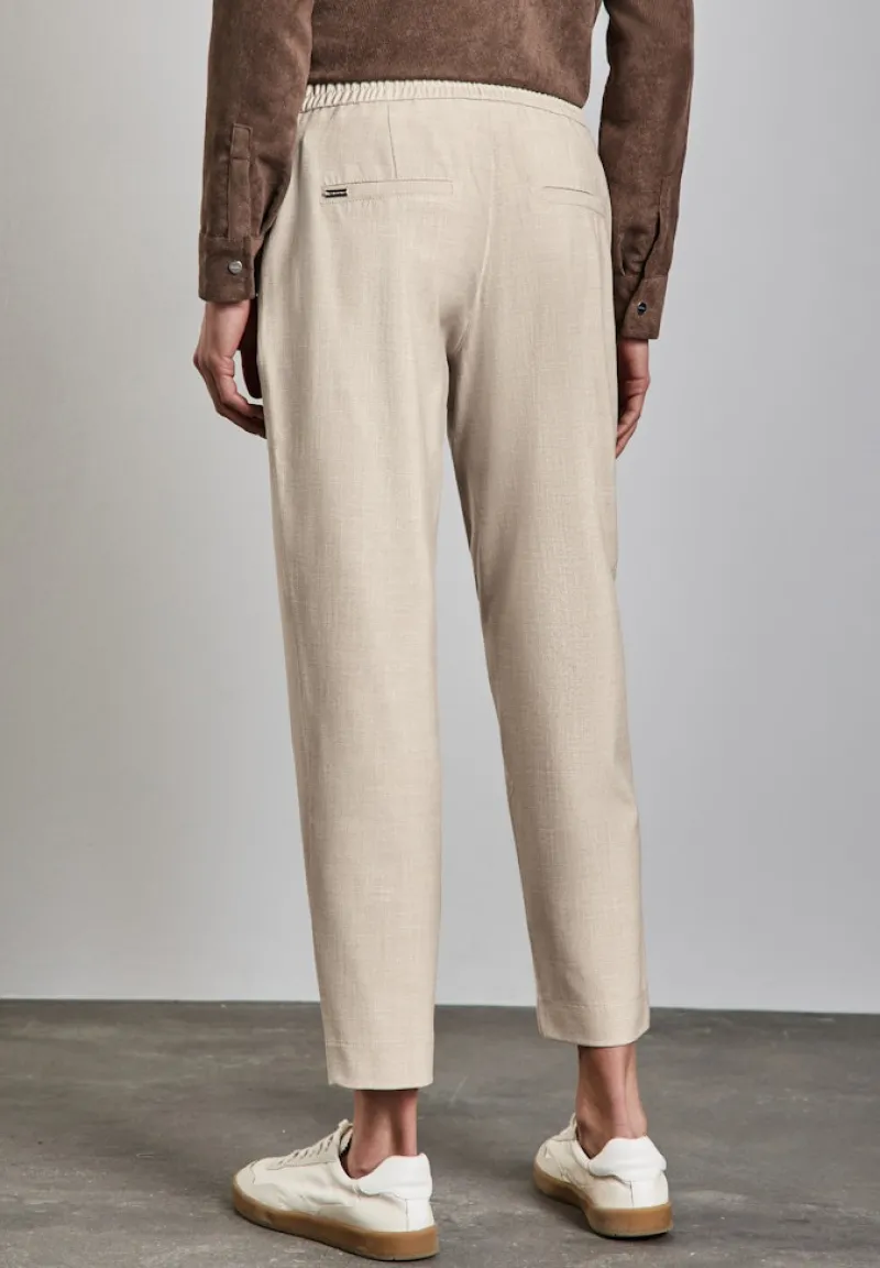 Street One Hosen*Casual Fit Hose sheer beige mel.