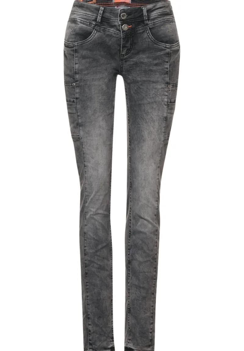 Street One Jeans*Casual Fit Jeans black random wash