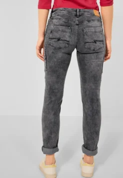 Street One Jeans*Casual Fit Jeans black random wash